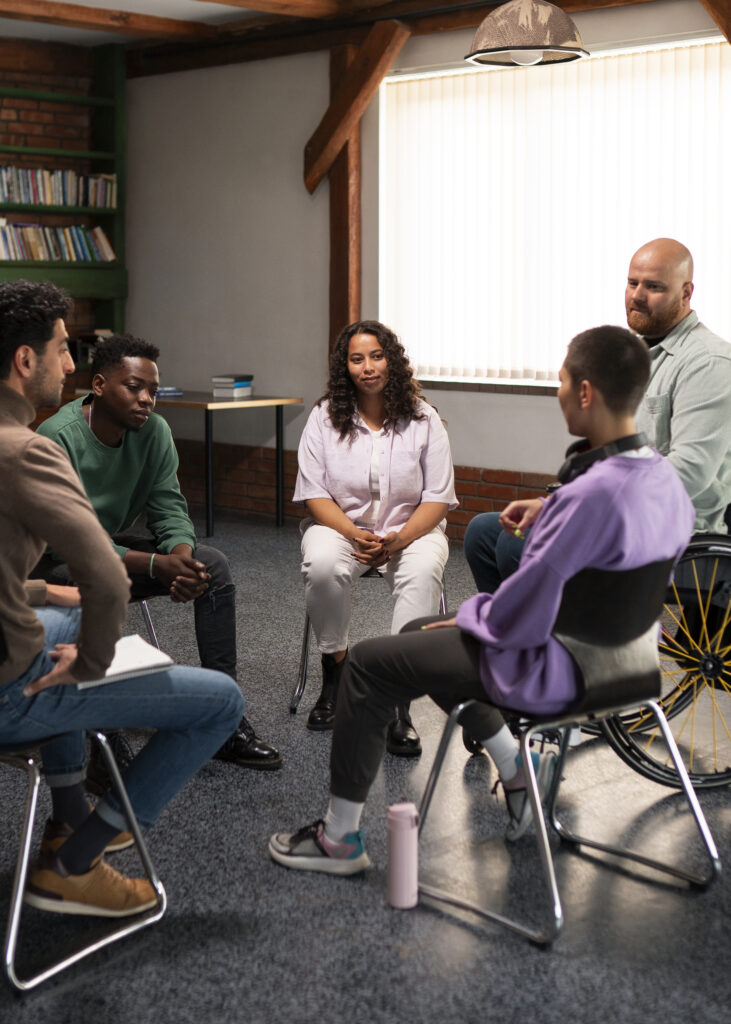 people meeting support group